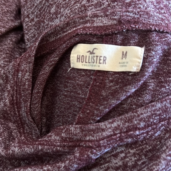 Hollister Women’s Purple/Burgundy Long Sleeve Top Sz M - Picture 4 of 4